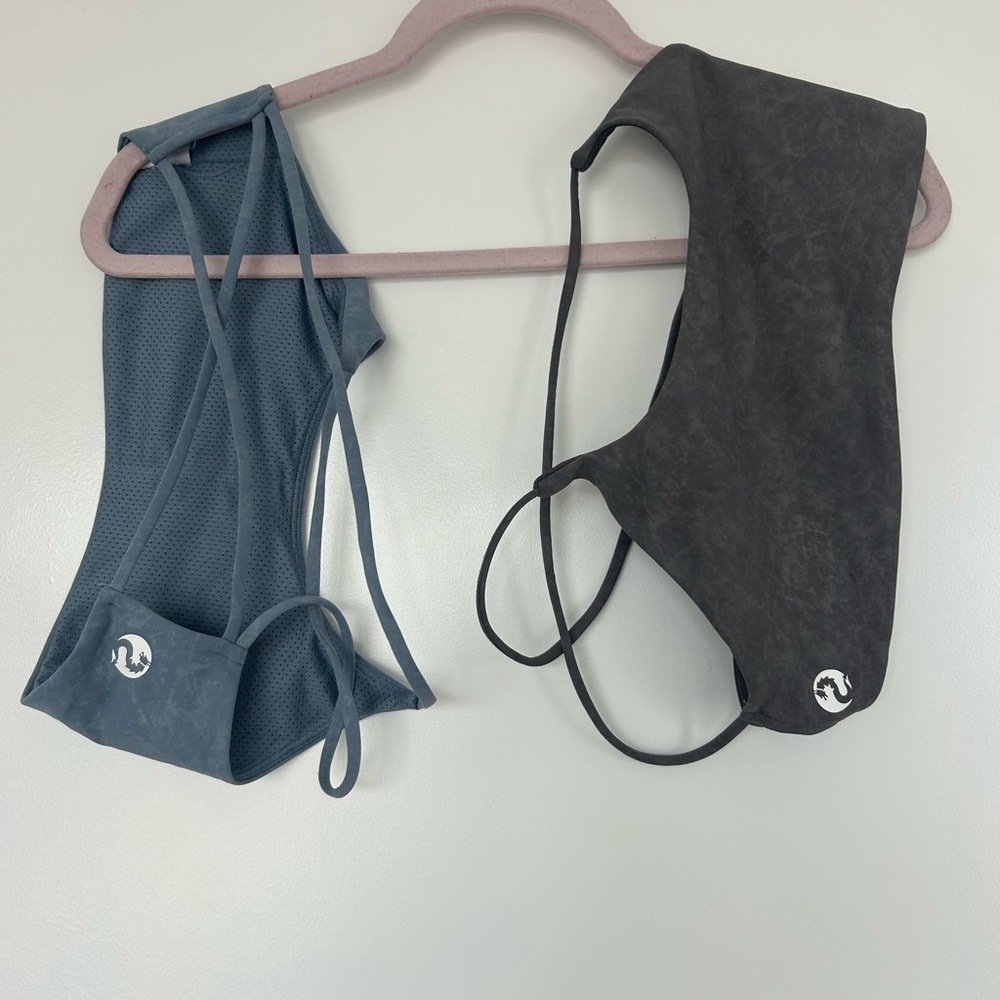 Sports bra set Blue and Gray